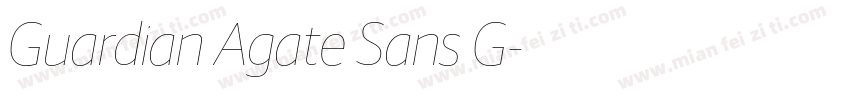 Guardian Agate Sans G字体转换
